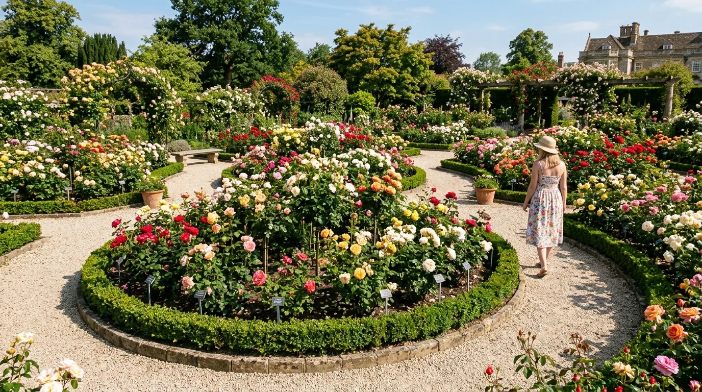 Layered Roses With Companion Planting